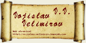 Vojislav Velimirov vizit kartica